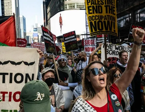 Manifestaciones en el mundo en apoyo a Gaza, un año después del 7 de octubre