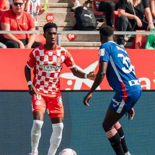 Yaser Asprilla y su 'bautizo' con el Girona: vea su primer gol en la Liga de España