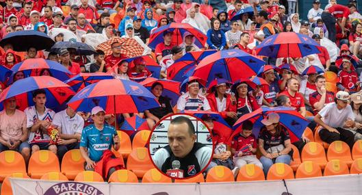 Hinchas de Independiente Medellín.