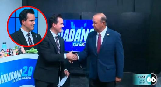 Periodista Gustavo Macalpin fue despedido del Canal 66 en vivo por director: video