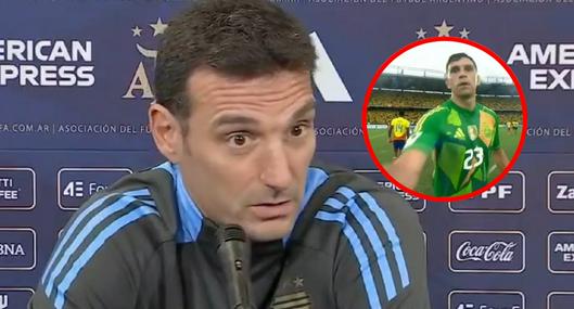 Lionel Scaloni se refirió a sanción del 'Dibu' Martínez y dijo por qué no estaba de acuerdo: video