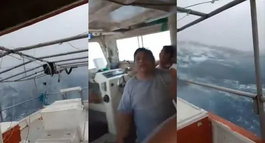 Pescadores en México enfrentaron el huracán Milton y grabaron su poder: video es viral en redes