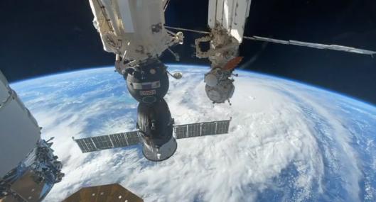 ¡Qué impresión! Así se ve el huracán Milton desde una estación en el espacio