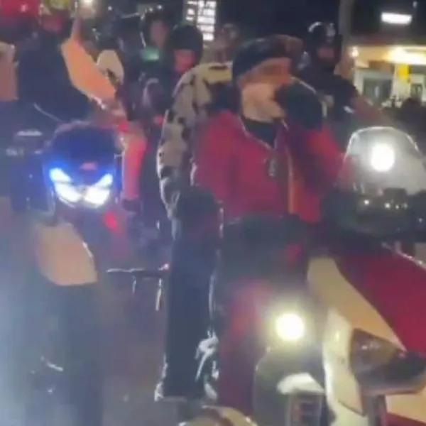 Rodada de Ryan Castro en Medellín que terminó en extensos trancones que colapsaron vías