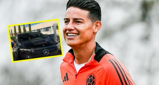 James Rodríguez: camioneta Mercedes-Benz EQS de 500 millones de pesos