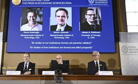 Nobel de Economía a tres investigadores que estudiaron la desigualdad de riqueza entre naciones