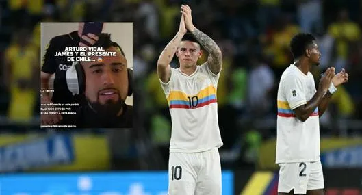 Video de Arturo Vidal elogiando a James Rodríguez tras Colombia vs. Chile