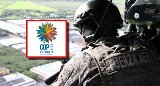 ¡Con tecnología de punta! Despliegue estratégico de la Fuerza Aérea en Cali, para la COP 16