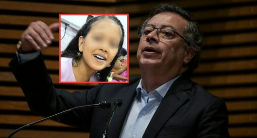 Gustavo Petro se refirió a Sofía Delgado, la niña hallada muerta en Candelaria, Valle del Cauca