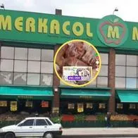 Supermercado Merkacol la rompe con sus precios en carne desde $ 50.000