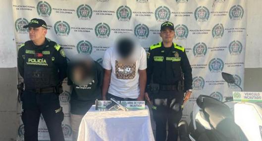 ¿Muy confiados? Capturan pareja que intentó un robo a mano armada en El Poblado