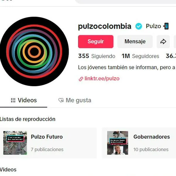 Pulzo llegó a un millón de seguidores en Tiktok.