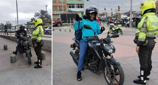 Comparendo para motos que se suben al andén en Bogotá: multa ha ido en aumento