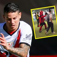 James Rodríguez pasó pena en partido de Rayo Vallecano por mascota del Mallorca