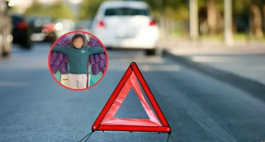 Camioneta en la que atropellaron a niño Juan Felipe frente a colegio en Bogotá