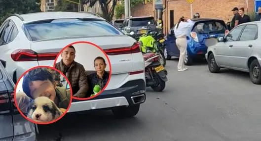 Este fue el carro que atropelló al niño Juan Felipe Camargo en Bogotá y lo mató. Según el papá del menor, la responsable no aparece