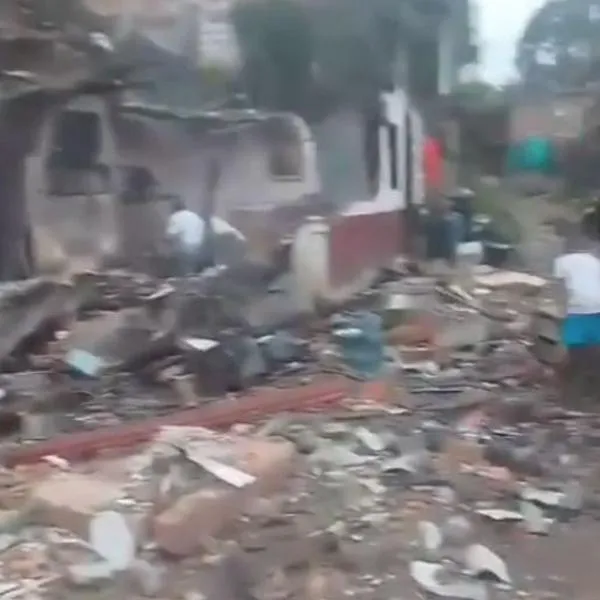 Explosión de polvorería en Caldas, Antioquia, dejó heridos y casas destruidas
