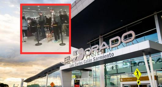 En aeropuerto El Dorado, de Bogotá, reportan filas de casi 2 horas en migración