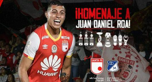 El futbolista Juan Daniel Roa confirmó la triste razón de su retiro: será homenajeado en el clásico capitalino entre Santa Fe y Millonarios.