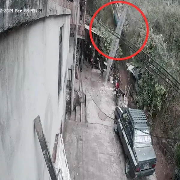 Camioneta en Piedecuesta, Santander, rodó por abismo y casi mata a adulto y niño