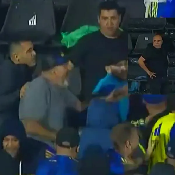 Video Chicho Serna y Riquelme frenando pelea en el Boca Juniors - Gimnasia