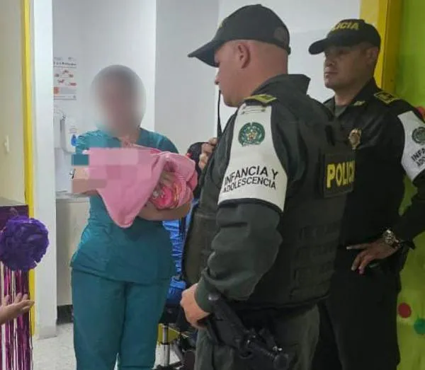 Dentro de una maleta sacaron a bebé de hospital en Manizales