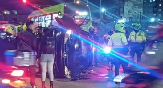 Accidente de causa caos vehicular en el suroccidente de Bogotá