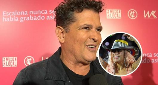 Fotos de Carlos Vives y Karol G, en nota de cuánto cobra Carlos Vives por concierto: la cantidad supera por mucho a Karol G