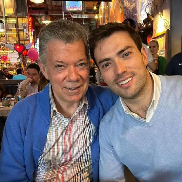Juan Manuel Santos y Esteban Santos, en nota sobre el consejo que le dio al expresidente a su hijo para su matrimonio con Gabriela Tafur