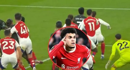 Video: Luis Díaz puso asistencia y puso a celebrar a Liverpool contra Arsenal