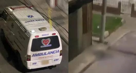 Secretaría de Salud investiga ambulancia privada que abandonó a paciente en andén, en Bogotá