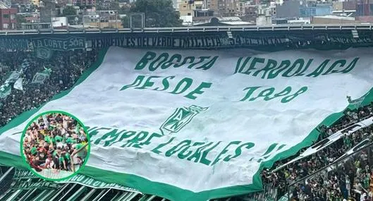 Hincha de Nacional cayó de tribuna en El Campín en partido contra Fortaleza hoy