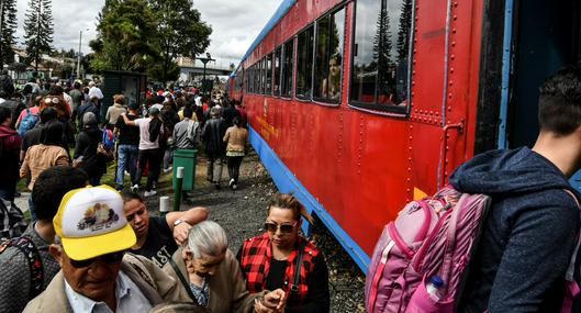 Plan de tranvía por la séptima en Bogotá.