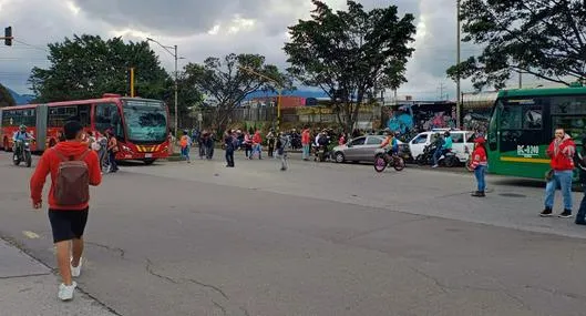 Protestas en El Tunal (Bogotá) afectan Transmilenio y obligan desvío de buses