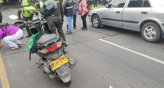 Peatón y motociclista fallecieron por accidente de tránsito en principal avenida de Bogotá