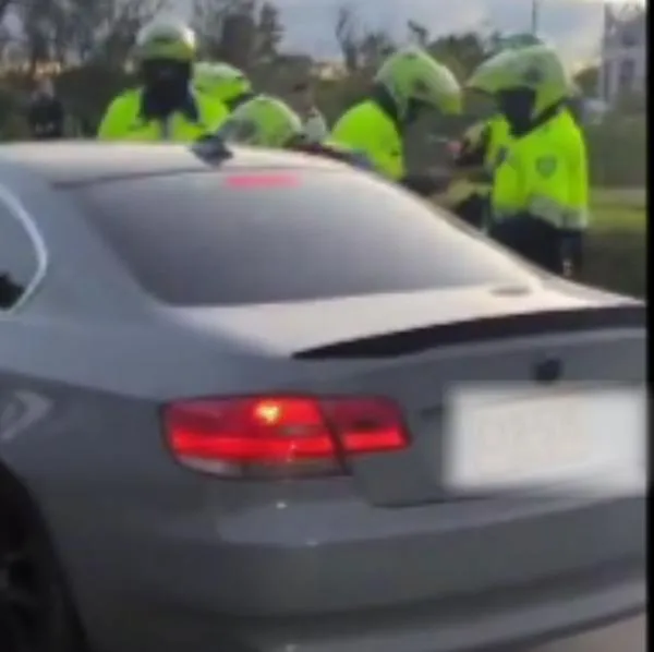 Accidente en el norte de Bogotá.