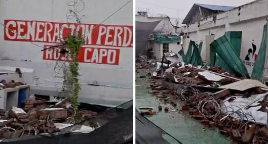 Aguacero en Cali provocó que muro de cárcel se desplomara sobre varios reclusos