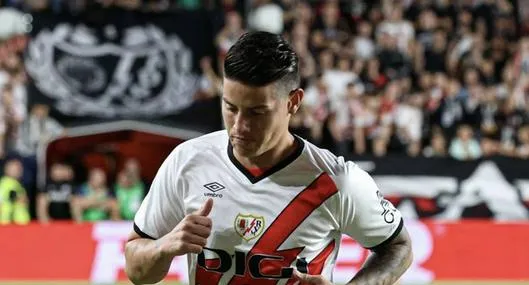 James Rodríguez, banqueado con el Rayo Vallecano.