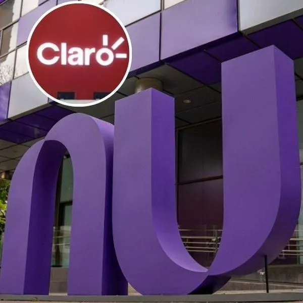 Fotos de Nubank, y Claro, en nota de que Nubank anunció su competencia contra Claro y más en Brasil; Colombia mira atento