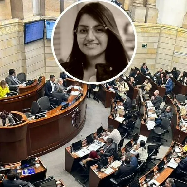 Foto de congresistas y Catalina Zuluaga, en nota de cómo va la ley por muerte de médica de la Javeriana en Congreso.