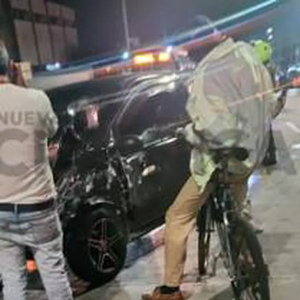 Conductor presuntamente ebrio huyó tras chocar otro vehículo y causó accidente