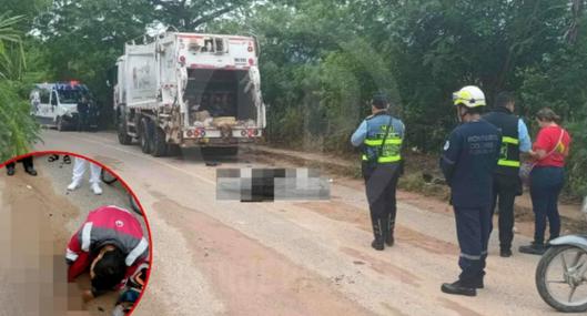 Accidente en la vía Girón-Zapatoca: hombre murió luego de chocar contra camión