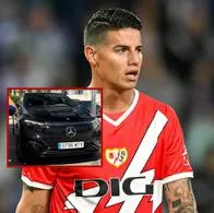 James Rodríguez y su carro en España.