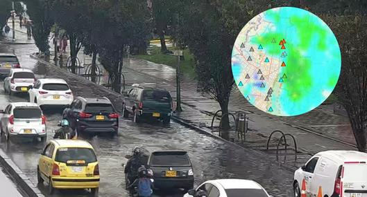 Aguaceros en Bogotá.