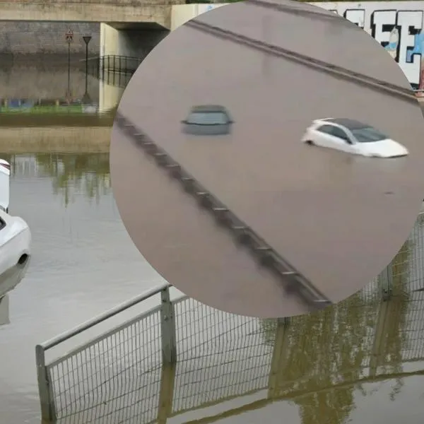 Caos en Barcelona por inundaciones. 