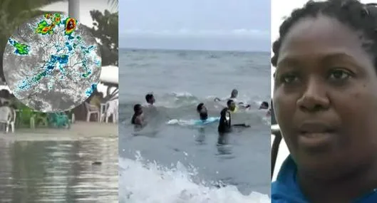 En Santa Marta, una masajista logró salvarle la vida a un turista que fue hallado inconsiente y metido en el mar. Hay alerta por tormenta tropical Rafael.