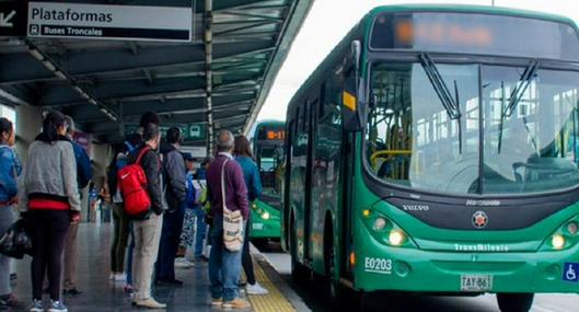 Alimentador de Transmilenio, en nota sobre cambios en Portal 80