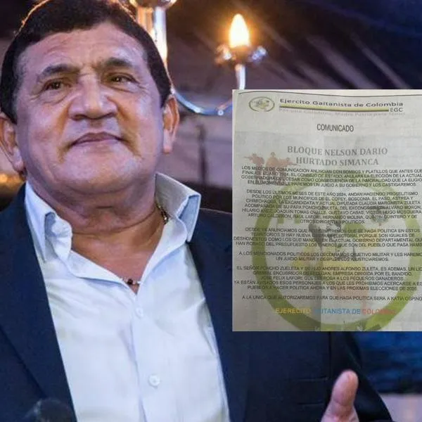 'Poncho' Zuleta y dos hijos amenazados en panfleto de las AGC Cesar