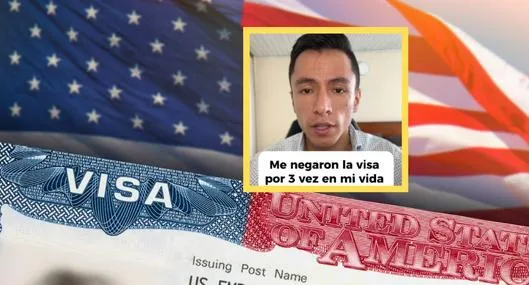 A colombiano le negaron visa de EE. UU. 3 veces por responder estas preguntas