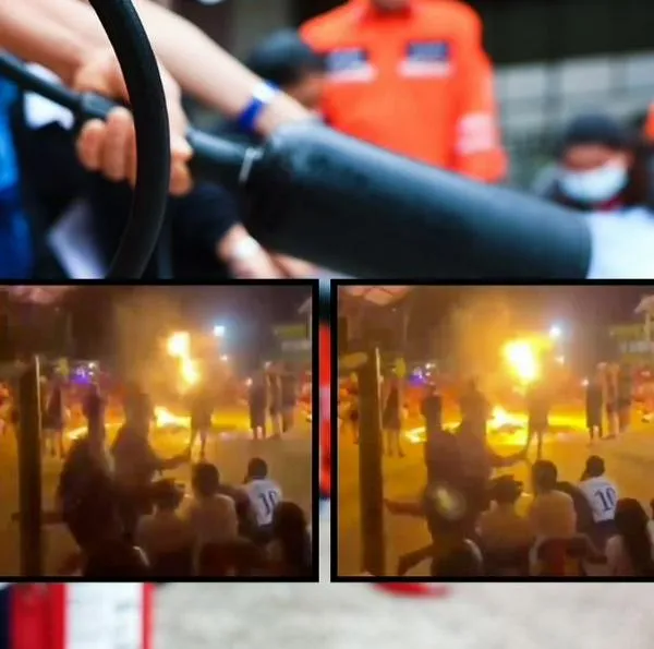Dos jóvenes resultaron heridos en espectáculo de fuego en colegio de Urabá
